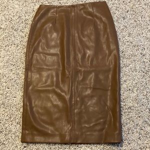 Zara faux leather skirt